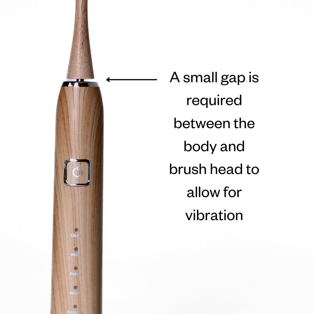 Electric Toothbrush with Replaceable Bamboo Head