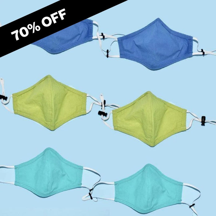Precision - ADJUSTABLE - Organic Cotton Face Masks