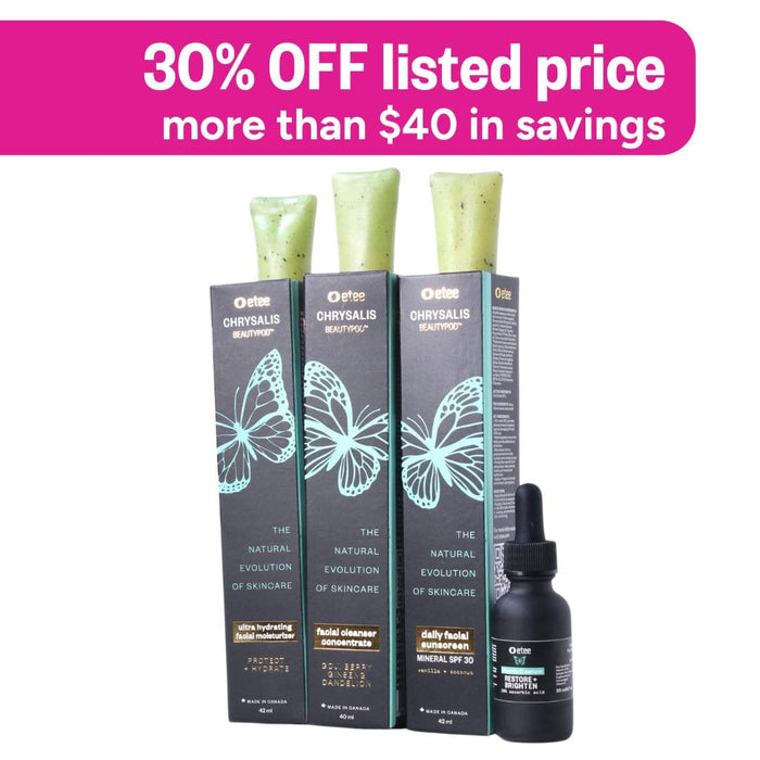 Beauty Refill Bundle - 15% L Ascorbic acid Vitamin C Serum, Super Concentrated Facial cleanser, Ultra Facial Moisturizer,SPF30 Sunscreen