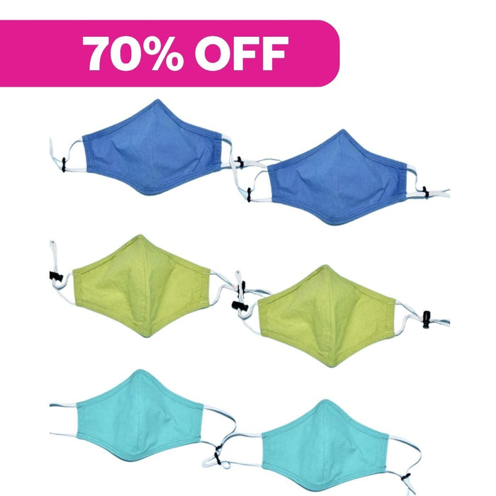 Precision - ADJUSTABLE - Organic Cotton Face Masks
