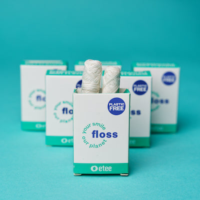 Gently Minted Waxed Silk Dental Floss - 6 Refill Boxes (12 Spools)